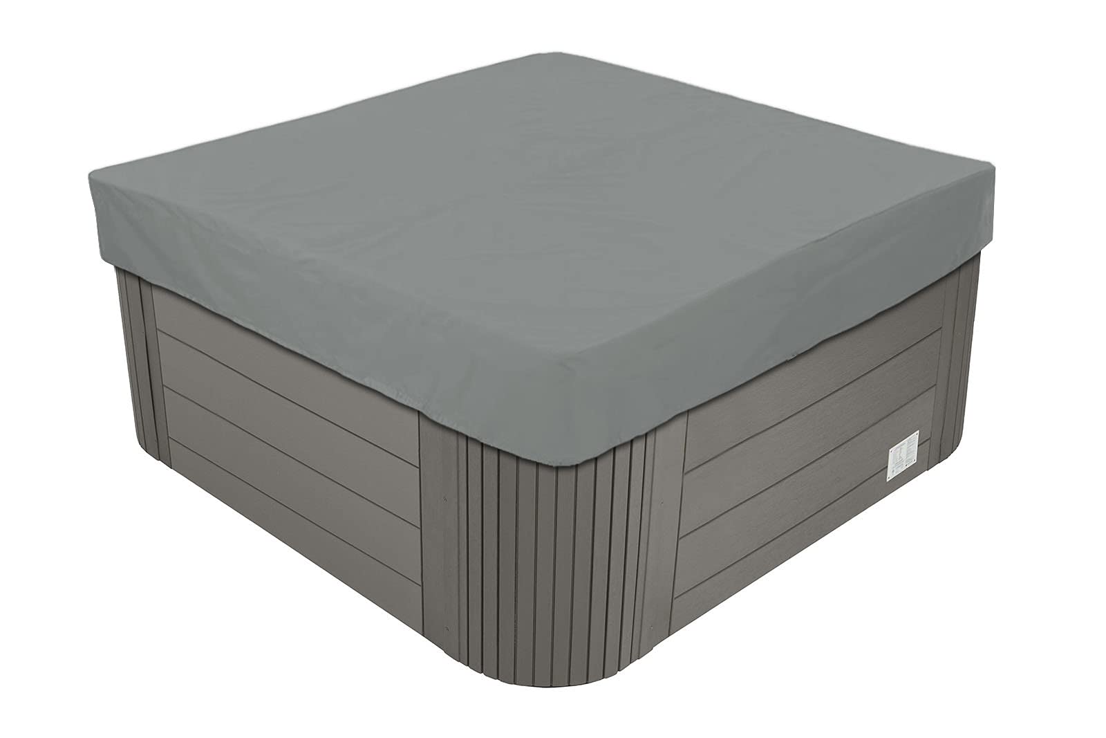 BaCover Outdoor Hot Tub Covers 210D, Square Thermal SPA Hot Tub Covers, Windproof Waterproof UV Resistant Pool Cover, for Outdoor Bathtub SPA Cover,Gray,244x244x90cm — image 1