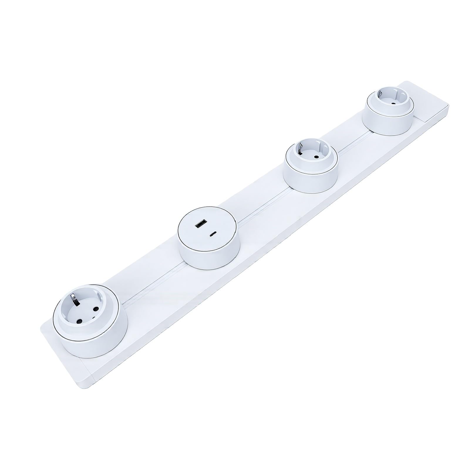 Eujgoov Track Mounted Socket 60cm, 2 Prong USB-A