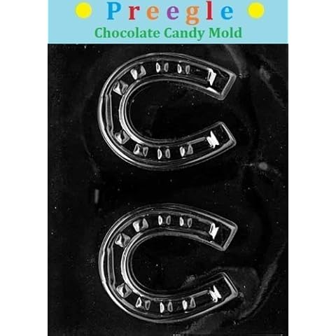 Preegle Horseshoe Chocolate Mold - M074 with Molding Instructions Included Cover