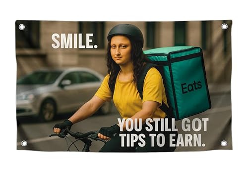 3x5�t�B�[�g �N�[���G�K�[���ƈ��p��u�X�}�C���BYou Ststill Got Tips To Earn.''-4�̐^�J�O�����b�g�t���ǂɃN�[���ȃ|���G�X�e���|�X�^�[-�ЖʃR�~�J���^�y�X�g���[�t���b�O ���[���K�[���Y�p