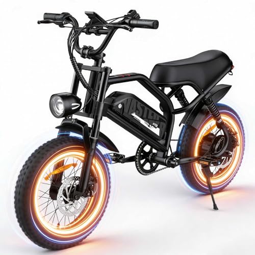 AVDLBIKE Electric Bike, 16'' Fat Tire E-Bike for Teens &Child/Adults, 500W Small Ebike with...