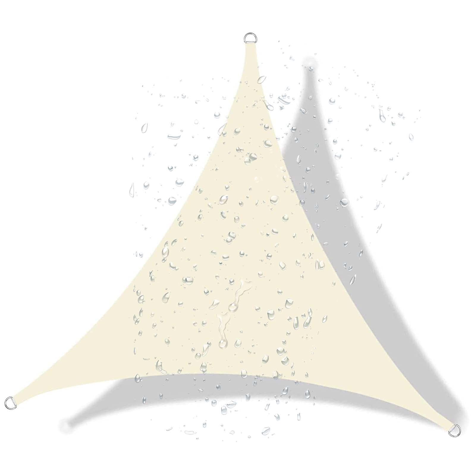 Voile triangulaire pour extérieur et terrasse respirant ombre fraîche de jardin