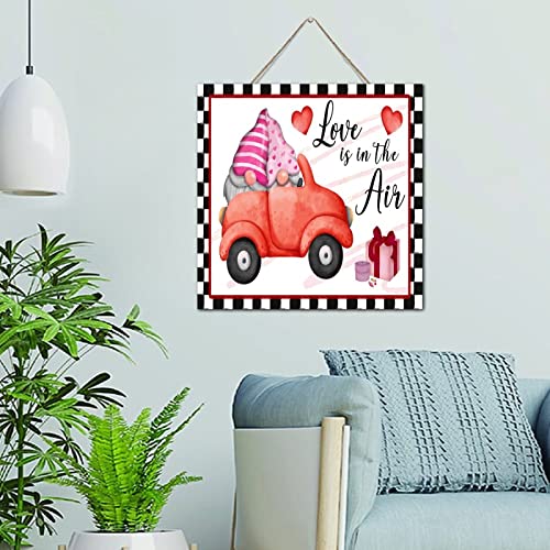 Panneau en bois decoration murale de maison avec citation verticale et coeur ballon