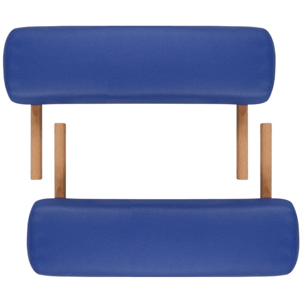 Table Pliable de Massage Bleu 3 Zones avec Cadre en Bois,Santé & beauté,Hygiène personnelle,Massage & Relaxation,Tables de Massage,16.85 kg-110079