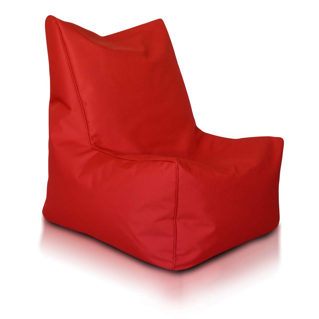 Ecopuf Fauteuil Pouf Solide - Fauteuil Pouf pour l'intérieur et l'extérieur - Fauteuil Pouf A Antidéchirure - Fauteuil Pouf Polystyrène - Fauteuil Pouf A Dossier Haut Dim 75X75Cm