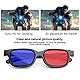 MingZhuInC 3D-Brille, 2 Stücke 3D Brille Rot Blau, Für Filme Oder Pc-Spiele (Rot, Blau)
