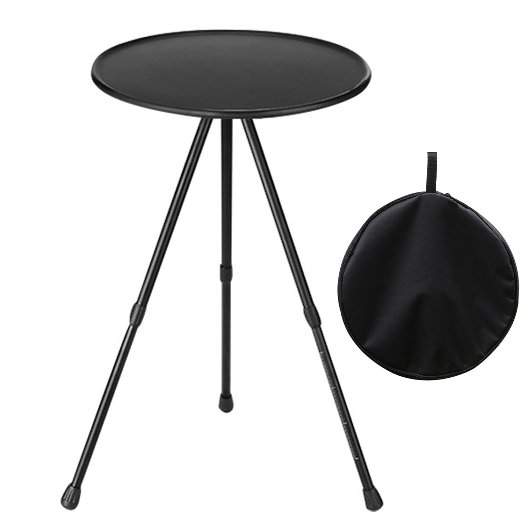 Table basse de patio portable ronde et pliante pour pique-nique en plein air