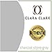 Clara Clark Premier 1800 Collection Deluxe Microfiber Three Line Bed Sheet Set, Silver Light Gray, King