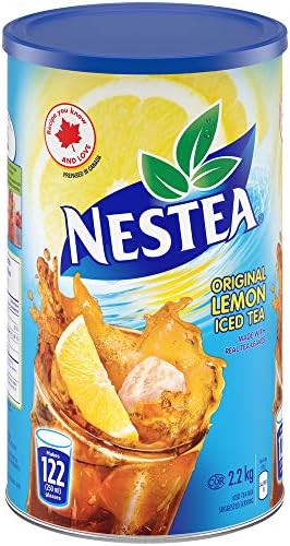 Nestea Original Canadian Lemon Iced Tea Mix Jumbo Can 2.2 Kilogram 122 Servings Imported from Canada