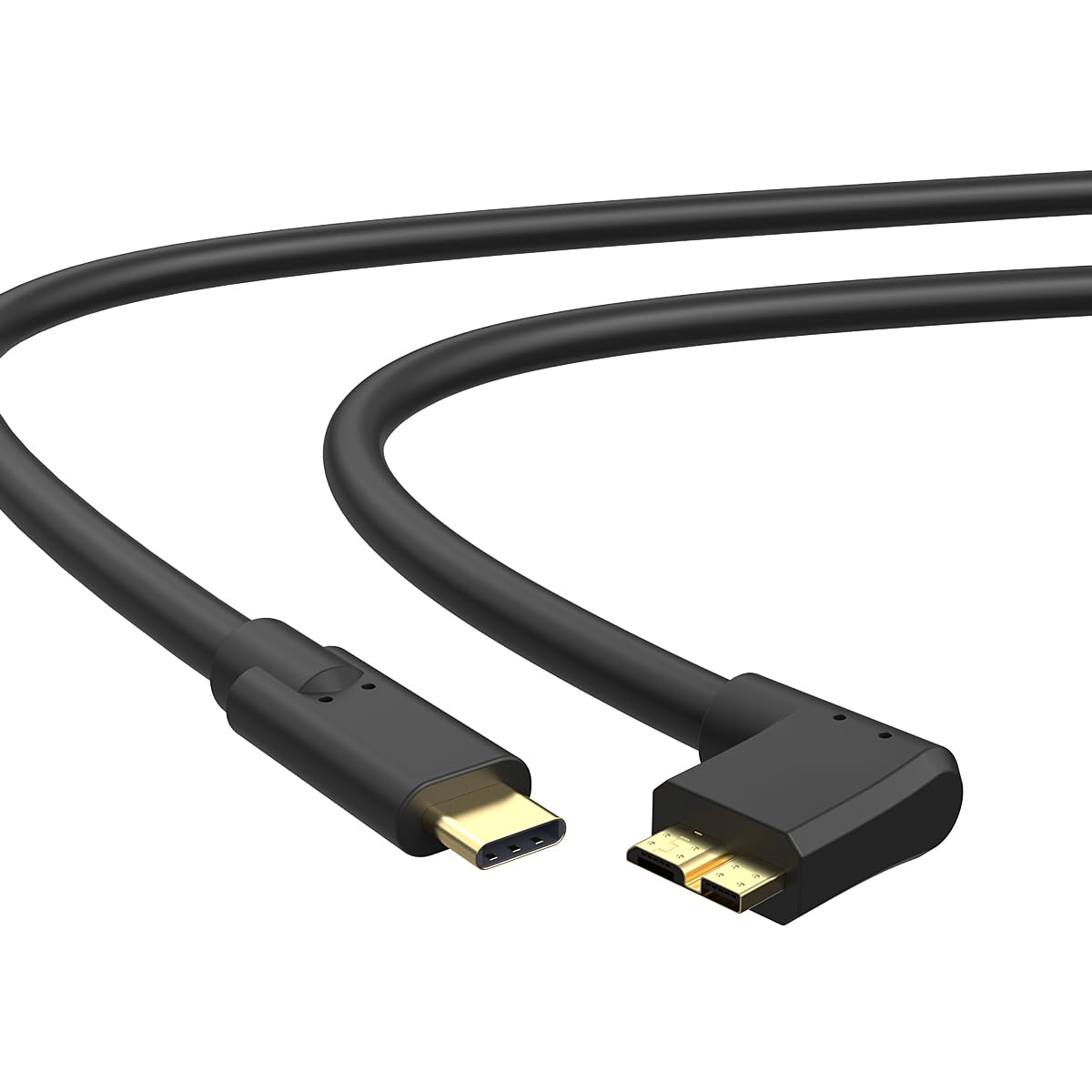 USB A to Micro USB Cable, 90° Right Angle Type-A to Micro-USB Data Cable with Durable Gold-Plated Connectors, Fast Charging Cord Compatible with Old Android Phones, Kindle, DSLR Cameras(16ft)