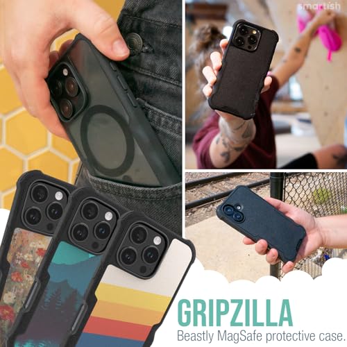 Funda para teléfono Smartish GZ24MX-CLEARBLACK evita resbalones cotidianos de las manos 6
