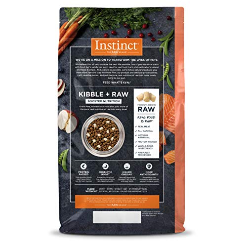 Instinct Raw Boost Grain Free Recipe With Real Salmon Natural Dry Dog Food By Nature's Variety, 4 Lb. Bag #TOP1