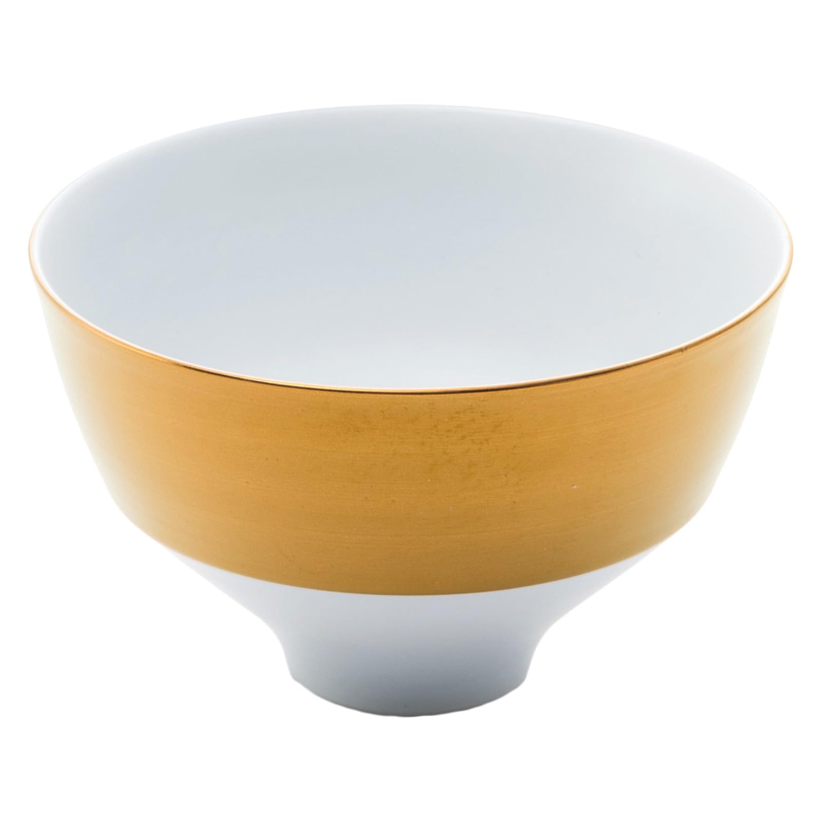 Amazon | ARITA PORCELAIN LAB 段付飯碗 直径120×高さ70mm ゴールド