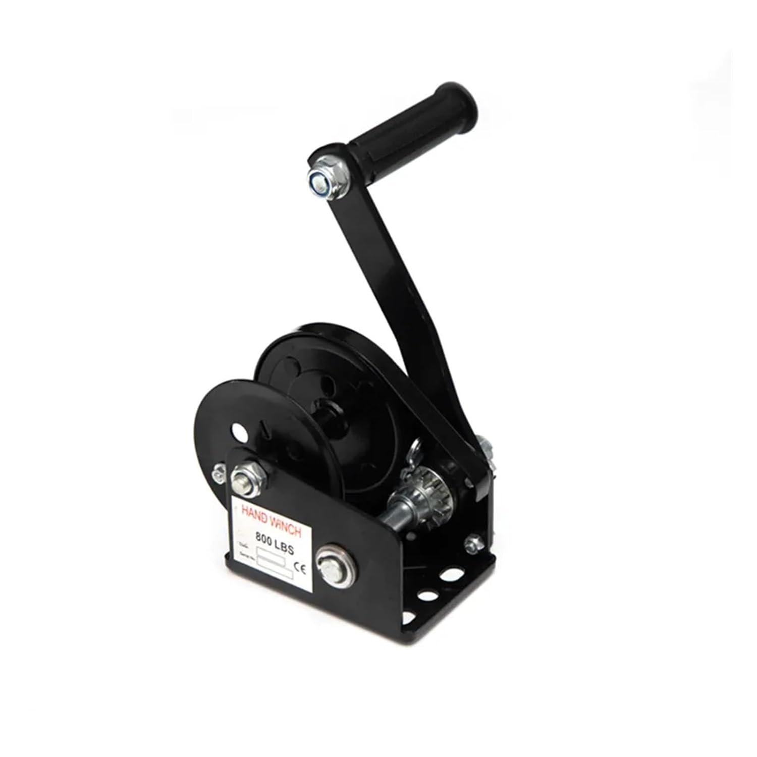 1600ポンド垂直リフティング用摩擦自動ブレーキ付きダブルサイドロックブレーキハンドウインチ 手巻き 牽引 移動 荷締め