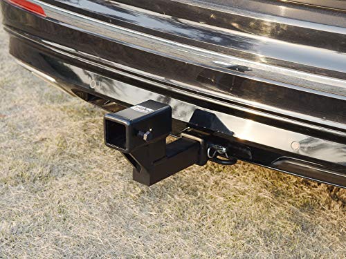 Toptow 64122 2-Inch Receiver Trailer Hitch Extension Riser With 4.25-Inch Rise/Drop, 7" & 9" Extender, 2-Inch Solid Shank, 10000Lbs Towing Capacity, Anti-Rattle Bolt #TOP3