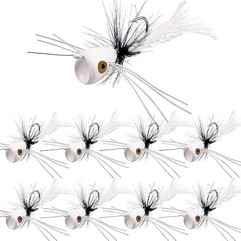 15pcs Fly Fishing Popper Flies Kit Cover