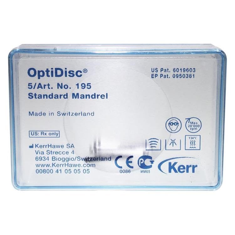Axis Dental 33488 NTI OptiDisc Finishing & Polishing Mandrels 5/Pk