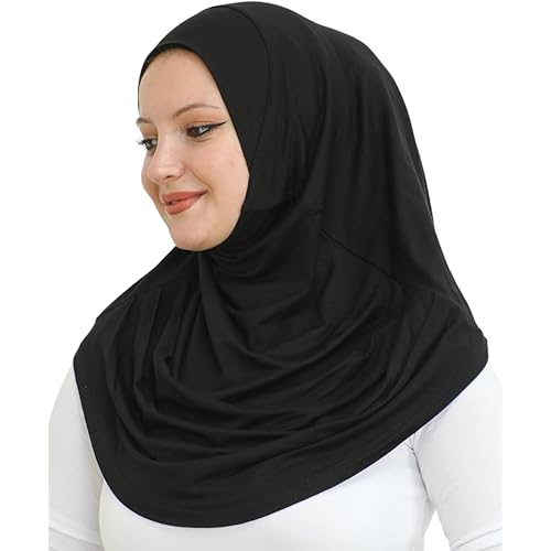 Prien Plain Ready To Wear Hijab for Women, Muslim Instant Turbans, Soft Jersey Scarf, Islamic Clothes, Long Hijabs, Abaya