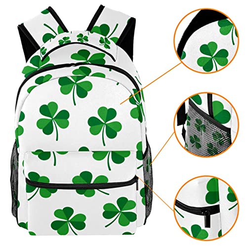 Mochila escolar de tréboles ideal para excursiones al aire libre y días de campus 3
