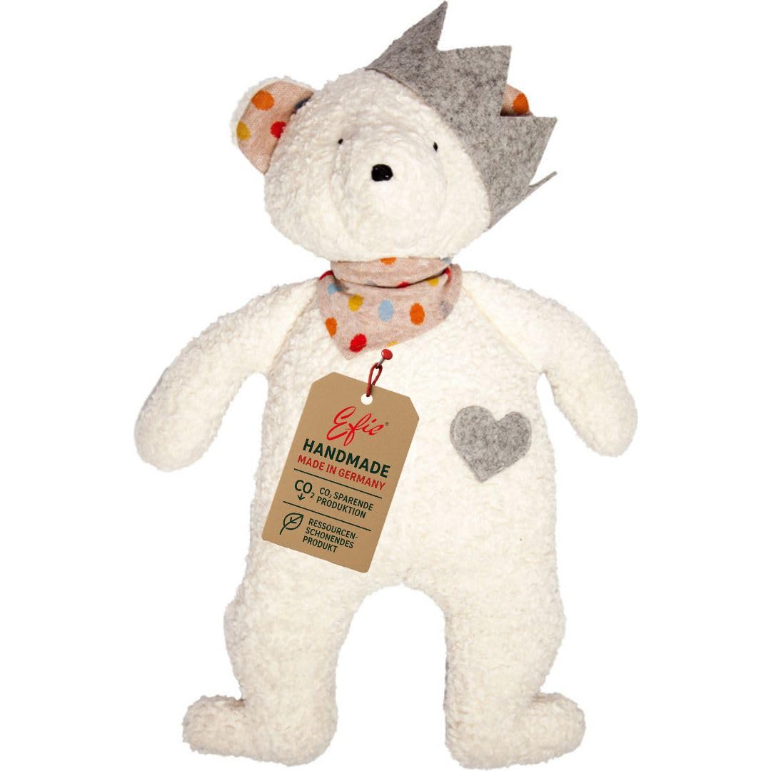 Efie Oso de peluche con corona, fabricado en Alemania.