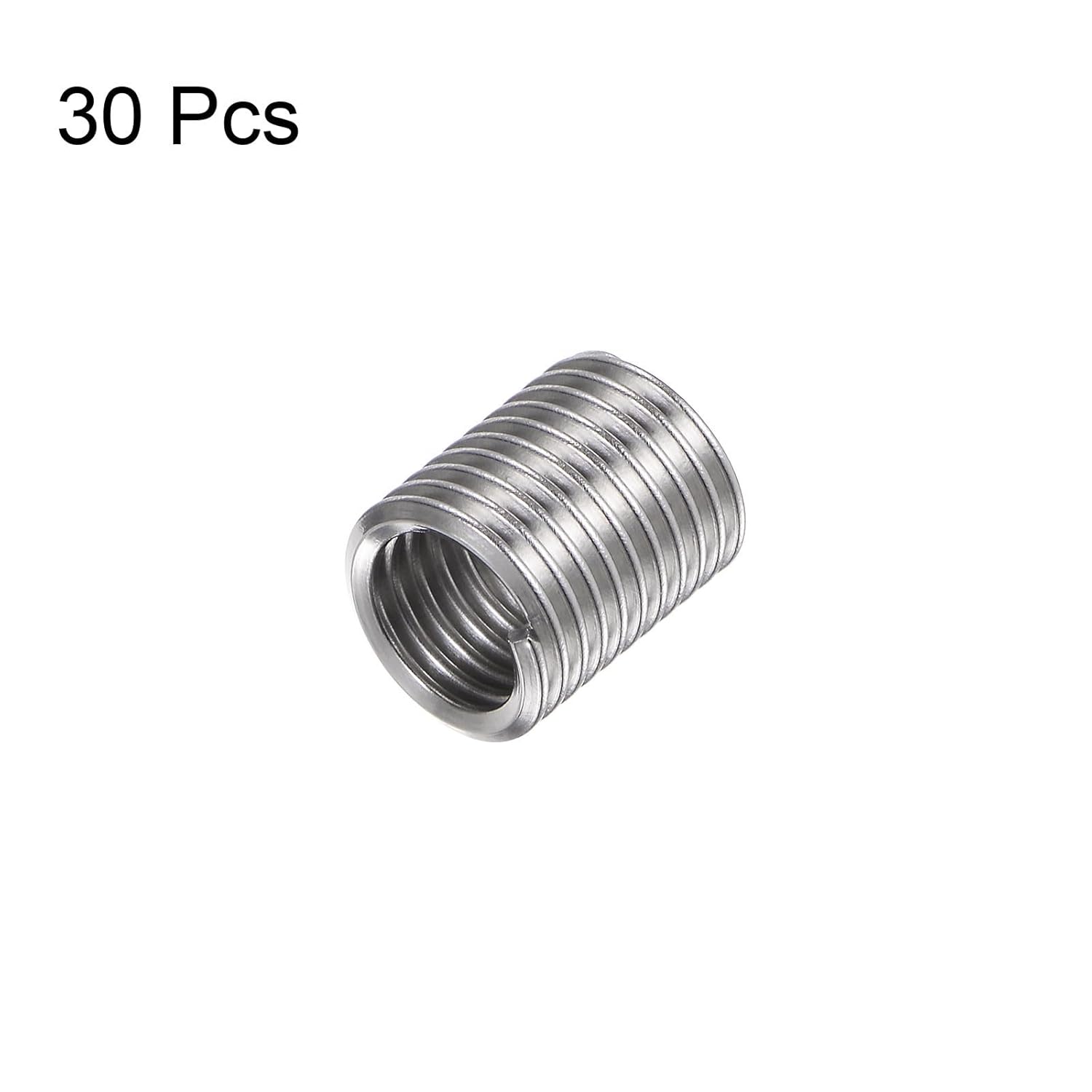 #US 30pcs 3/8-16 UNC 2D 19mm 304 Stainless Steel Helical Wire Threaded Inserts
