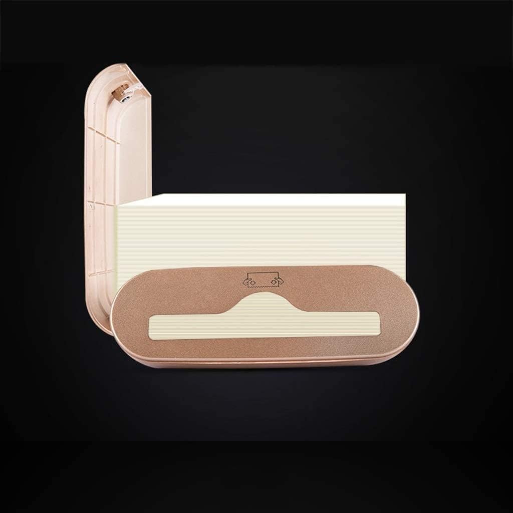 Paper Towel Dispenser Tissue Dispenser Wall Mount Nailless Tissue Holder Waterproof Bathroom Commercial Paper Towel Dispenser Paper Holder High Capacity (White)