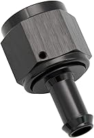 Vista 11 de Recta 6AN hembra giratoria a 1/4 "empuje en manguera adaptador de montaje de púas aluminio negro