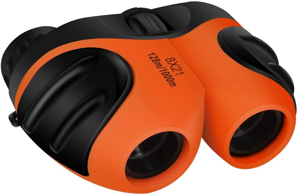 Binoculars for Kids Best Gifts for 3-12 Years Boys Girls Shockproof Clear Imaging Binocular Toys Folding Telescope for Bird Watching Travel Camping