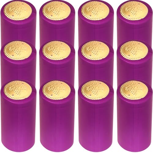 ULTECHNOVO Lot de 200 Capsules Thermorétractables Rose Fuchsia 30 MM X 60 MM Housse de Bouteille de Vin en Plastique Gaine Thermorétractable pour Scellage Professionnel Usage Cave et