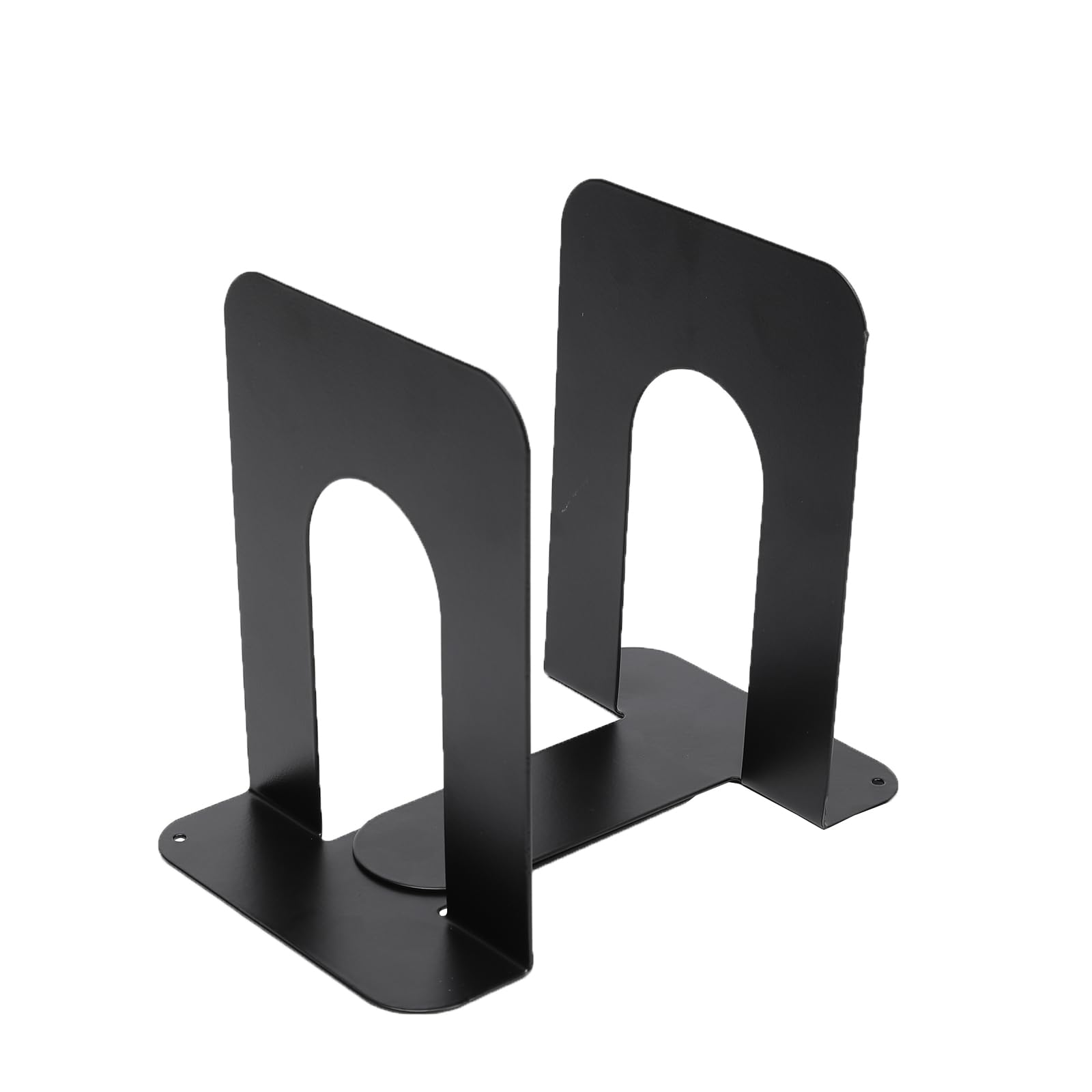 Neomate Metal Bookends for Office & Home | Heavy-Duty Book Support | Black
