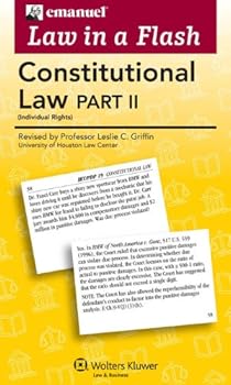 Cards Emanuel Law in a Flash for Constitutional Law II Book