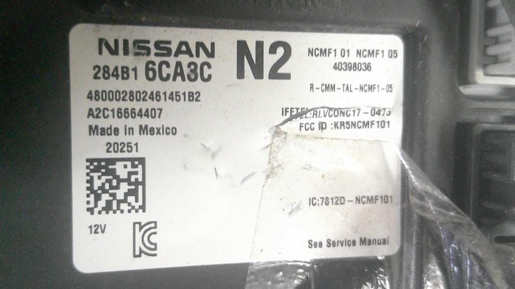 BCM Body Control Module Fits 2020 20 Compatible with Nissan Altima 284B1 6CA3C 284B16CA3C