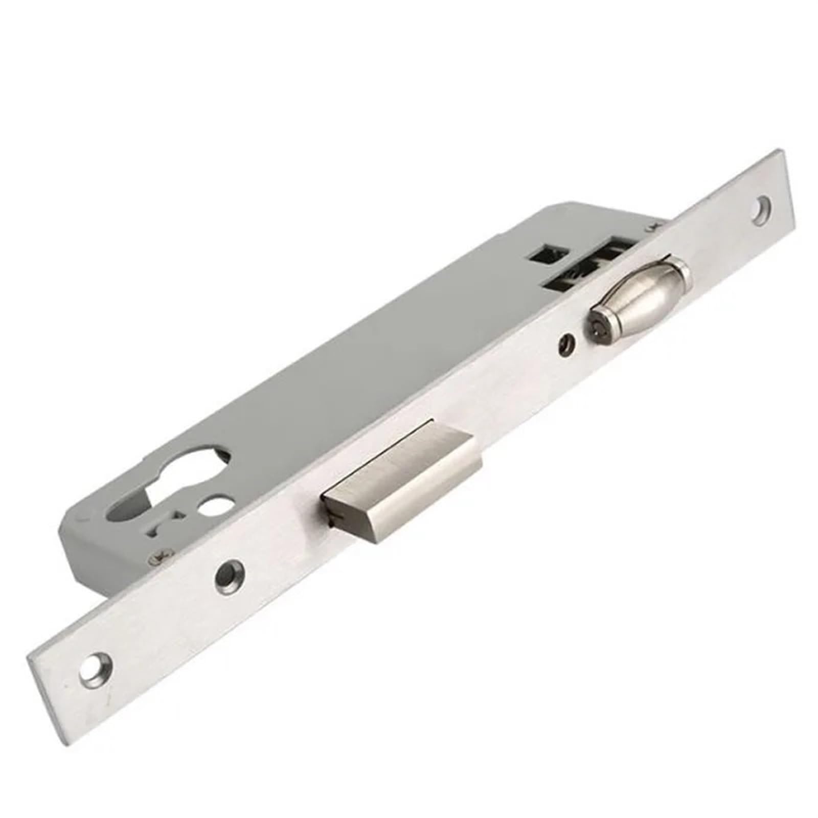 Stainless Steel Windproof Touch Bead Lock Windshield Door Lock Body No Need to Turn The Handle 1Pcs(8520)