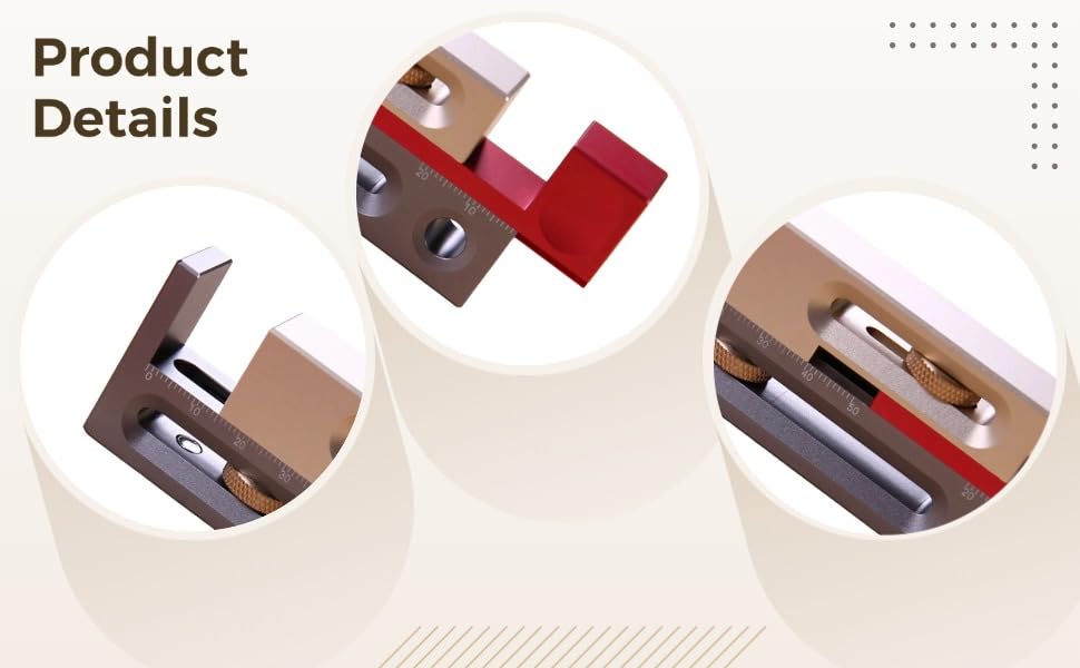 Outil d'alignement de scie à table compensation de longueur pour tenon parfait