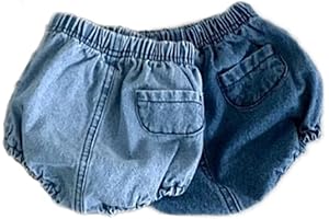 Toddler Denim Bloomers Shorts Baby Girls Boys Loose Harem Denim Bloomers