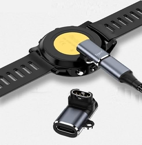 EC Support 互換品 スマートウォッチ L型 変換 アダプター プラグ 急速充電 チャージャー TYPE-C Micro USB iPhone lighting fenix7 7X 5S 6 6X 6S PRO など (TYPE-C)