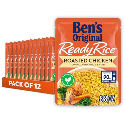 BEN'S ORIGINAL Ready Rice Roasted Chicken Flavored Rice, Easy Din...