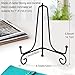 vivinin 4 Pack Plate Stands For Display,Plate Holder 6 '',Picture Frame Stand of Metal,Frame and Artworks,Small Easel for Book,Tabletop Art,Picture,Photo Platter,black (21ZSJ0001)
