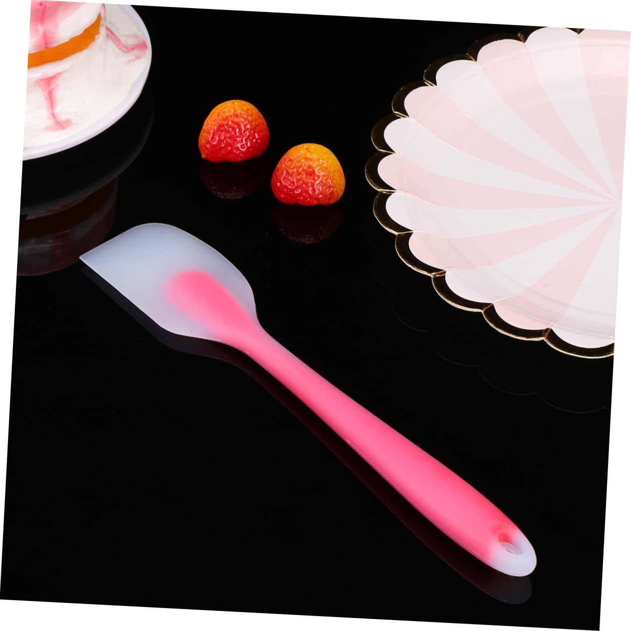 LABRIMP 5pcs Silicone Nougat Molds for Baking Random Color Scraper Small Silicone Tools Easy Molds for Nougat Making