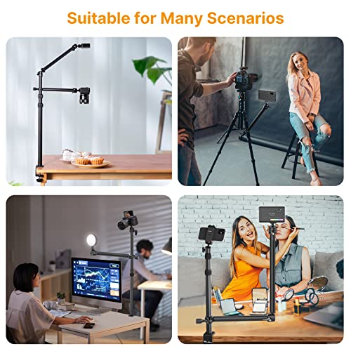 VIJIM LS04 Zwei Magic Arm mit Superklemme, 18-28mm Einstellbar, 360゚Kugelkopfarm für Tischstativ, Kamera, LED Videoleuchte, Monitor, vollständig aus Metall, Tragfähigkeit bis zu 1kg - Image 7