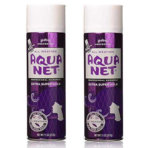Aqua Net Extra Super Hold Professional Hair Spray Unscented 11 oz (2 Pack)