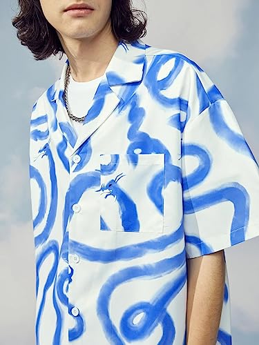 Image of Leriya Fashion Men's Rayon Shirt - Summer Button Down Shirts | Half Sleeve Printed |Formal |Casual Stylish (Available in Plus Size)