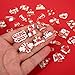40PCS Game Day Charms for Bracelet Making Enamel Football Charms for Bracelet Necklace Earrings Jewelry Making DIY Football Mom Accessories Gifts (Red White)
