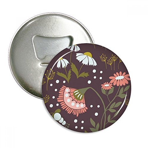 Ouvre-bouteille aimanté avec badge de plante marron DIYthinker 3pcs