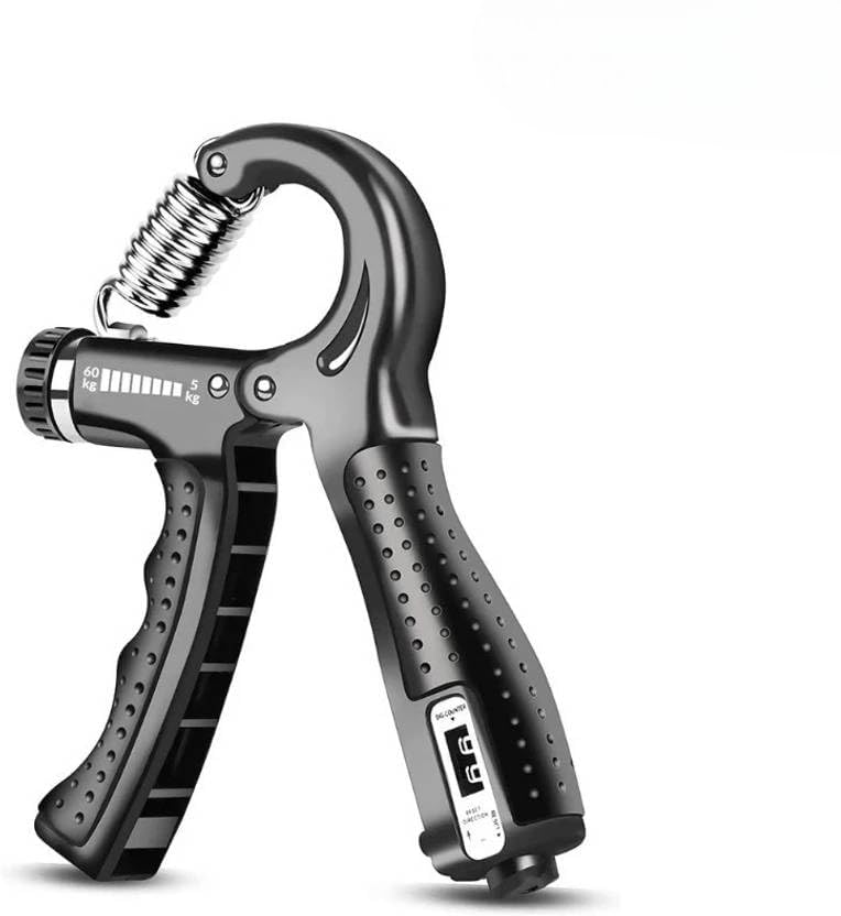 Fitness Scout Hand Grip | Adjustable Resistance | Hand Gripper for Home & Gym Workouts | Perfect for Finger & Forearm Hand Exercises & Strength Building for Men & Women | Home & Gym Equipment (Black)-image-7