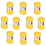 melissa lanas siena 【Lana de Alta Calidad】Pack 10 unidades de hilo acrílico Premium para tejer.Cada unidad pesa 100 gramos y tiene una longitud de aprox 115 m. Grosor aprox 4mm para agujas talla 5 (1/2) - 6 (1/2). Por favor, tome en consideración que la calidad visual de los colores depende de la calidad de la pantalla y el nivel de brillo de la misma.