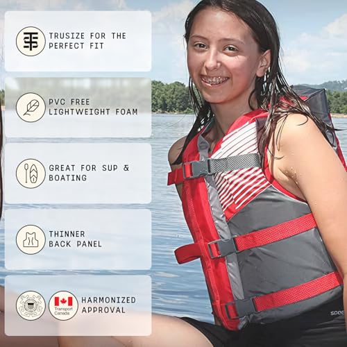 Image of Stohlquist Fit Youth Life Jacket - Coast Guard Approved, High Mobility PFD, Buoyancy Foam, Fully Adjustable for Children Around 75-125 lbs