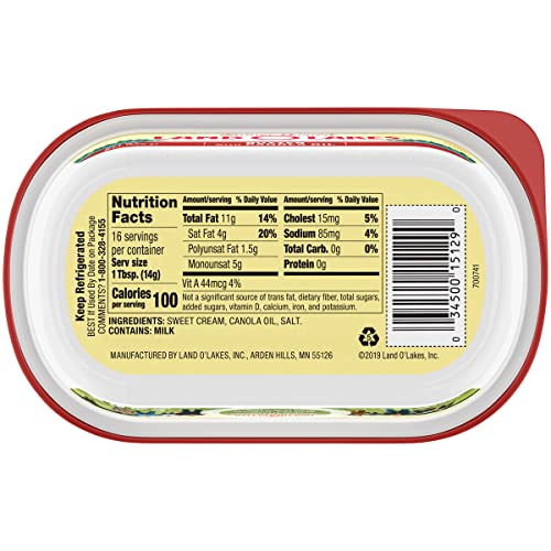 Land O Lakes® Butter With Canola Oil, 8 Oz Tub #TOP3