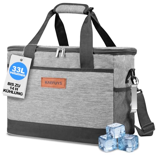 Kühltasche Faltbar 33L+14h Kühlung Groß Kühlbox Thermoisoliert Lunch Tasche – Ansicht 1