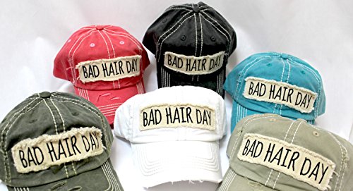 Gorra para mujer con parche bordado Bad Hair Day miniatura 5